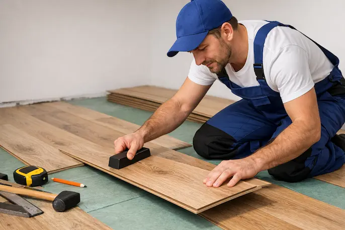 Pokládka laminátovej podlahy