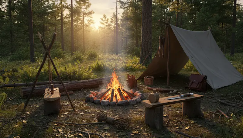 Bushcraft: Volanie Divočiny. Komplexný Sprievodca Zručnosťami Prežitia a Návratom ku Koreňom