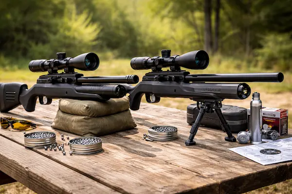 IGT vs CO₂ vzduchovka pri porovnaní dvoch systémov na hobby streľbu s optikou, diabolkami a príslušenstvom.webp