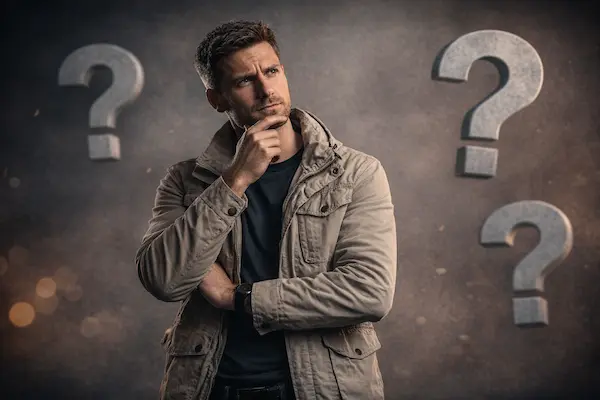 Nutná obrana na Slovensku – muž zvažujúci zákonné hranice primeranej sebaobrany.webp