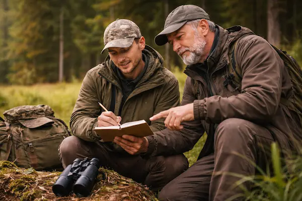 Ako sa stať poľovníkom – mentor a začiatočník v teréne.webp