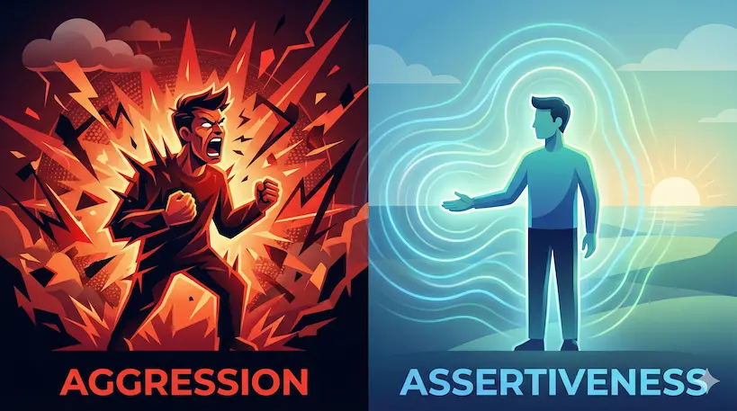 Asertívny verzus Agresívny