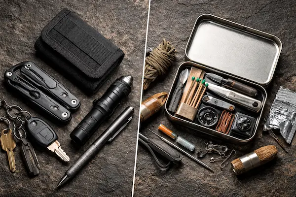 EDC výbava vs. KPZ: čo nosiť denne a čo patrí do núdzovej krabičky