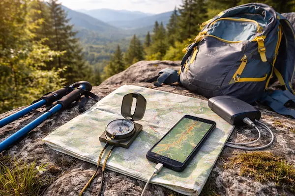Navigácia na turistike: Ako sa nestratiť v horách (mapa, GPS, offline aplikácie)