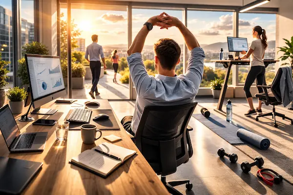 Pohyb pri sedavom zamestnaní: Ako minimalizovať škody z 8 hodín sedenia