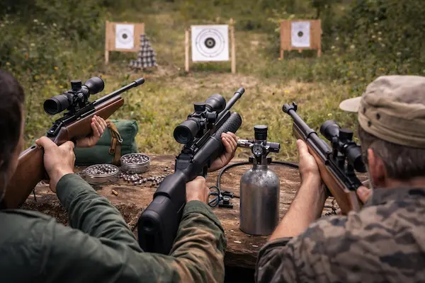 Streľba z pružinovej, PCP a CO₂ vzduchovky – rozdiely v praxi.webp